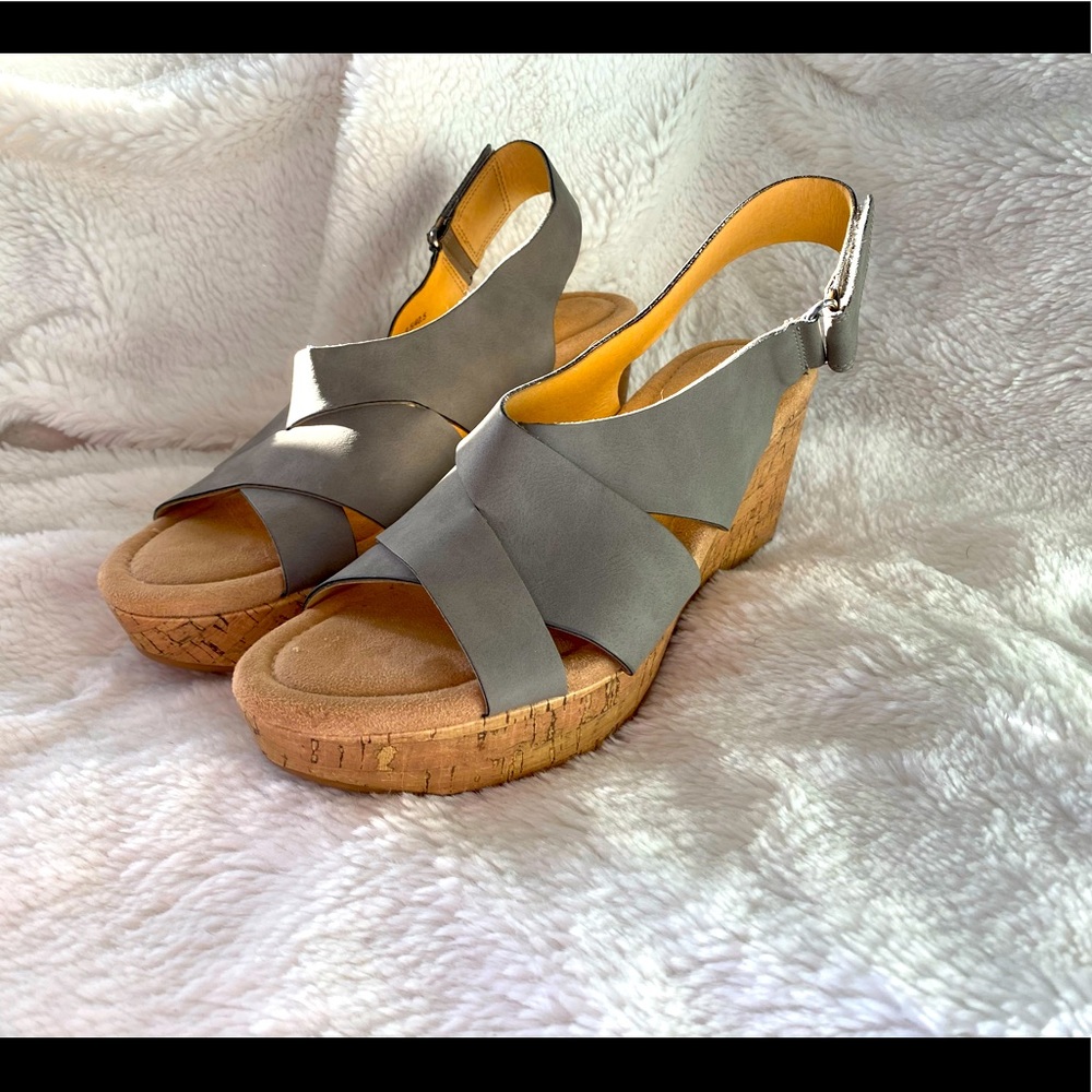 New gray sandals